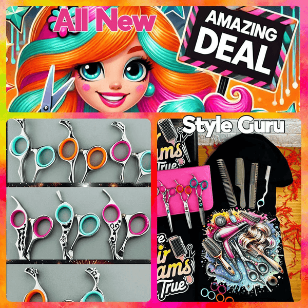 The All New 4 Shears Style Guru Set For Hair Stylists