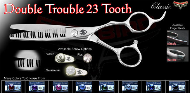 23 Tooth Double Trouble Texturizing Shears