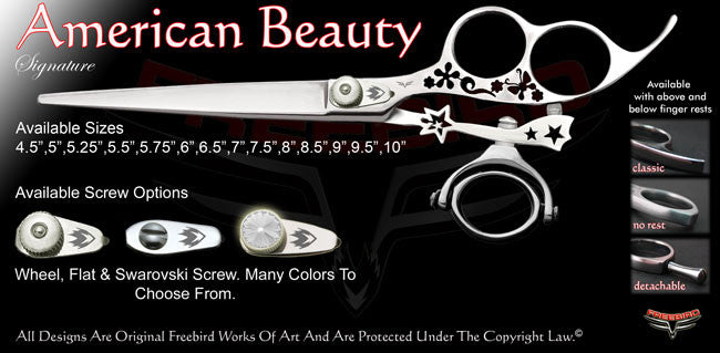 American Beauty 3 Hole Double Swivel Thumb Signature Grooming Shears