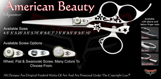 American Beauty 3 Hole Swivel Thumb Signature Hair Shears