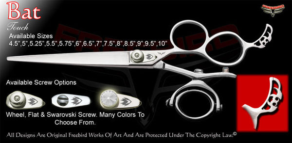 Bat 3 Hole Double V Swivel Touch Grooming Shears