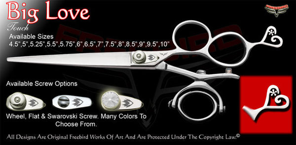 Big Love Double 3 Hole Double V Swivel Touch Grooming Shears