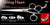 Burning Heart 3 Hole V Swivel Touch Grooming Shears