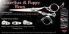 Butterflies & Puppy Paws Double Swivel Thumb Signature Hair Shears
