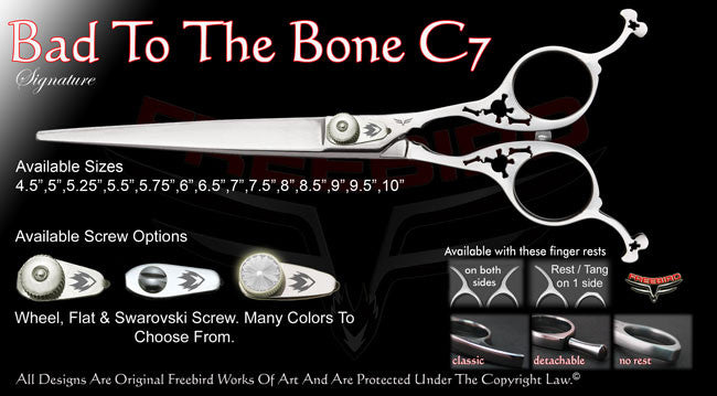 Bad To The Bone C7 Straight Signature Grooming Shears
