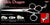 Celtic Dragon 3 Hole V Swivel Touch Grooming Shears