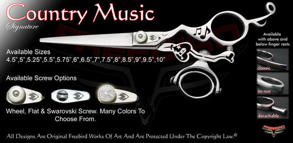 Country Music Double Swivel Thumb Signature Hair Shears