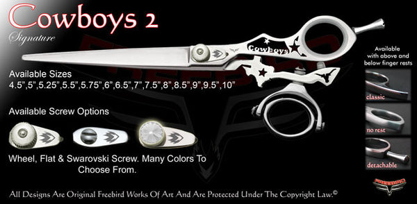 Cowboys 2 Double Swivel Thumb Signature Grooming Shears