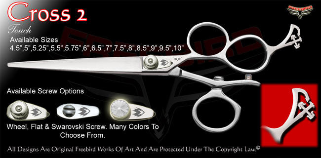 Cross 2 3 Hole V Swivel Touch Grooming Shears