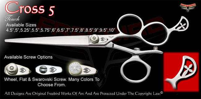 Cross 5 3 Hole V Swivel Touch Grooming Shears