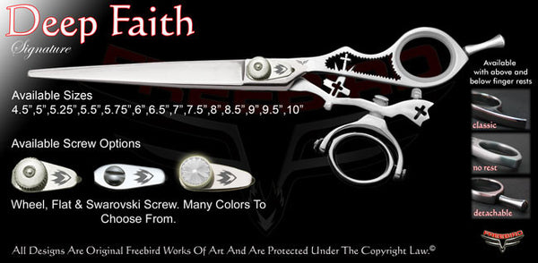 Deep Faith Double Swivel Thumb Signature Grooming Shears