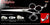 Dolphin 3 Hole Double V Swivel Touch Grooming Shears