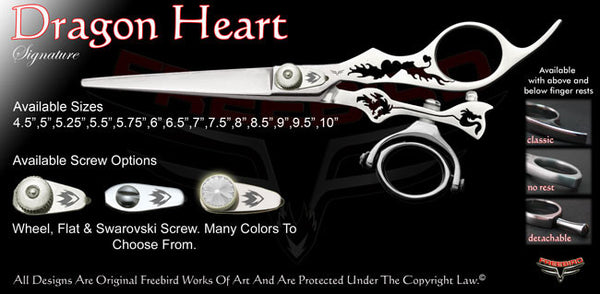 Dragon Heart Double Swivel Thumb Signature Hair Shears