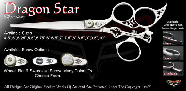 Dragon Star 3 Hole Swivel Thumb Signature Grooming Shears