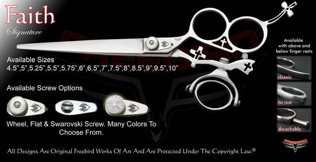 Faith 3 Hole Double Swivel Thumb Signature Grooming Shears