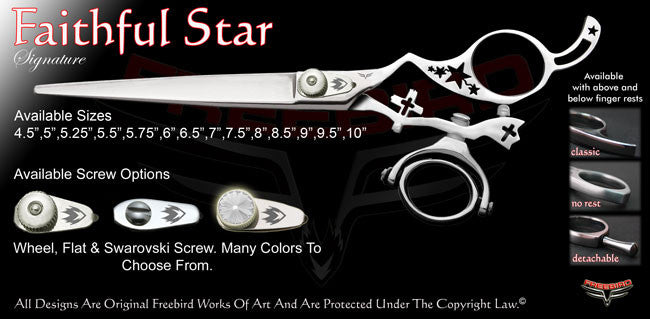 Faithfull Star Double Swivel Thumb Signature Grooming Shears