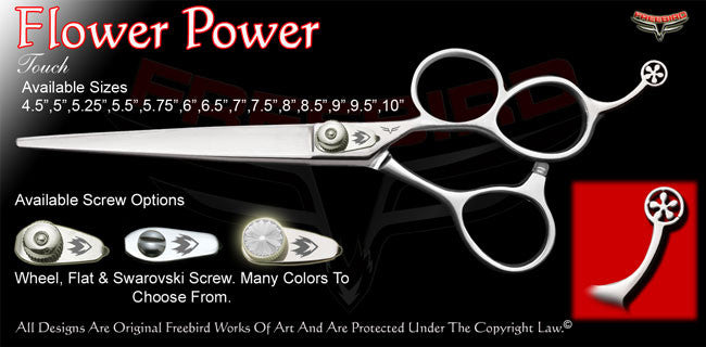 Flower Power 3 Hole Touch Grooming Shears