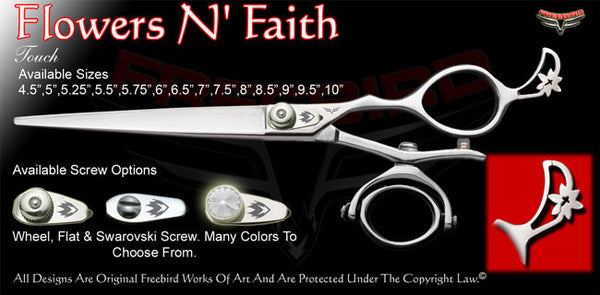 Flowers N' Faith Double V Swivel Touch Grooming Shears