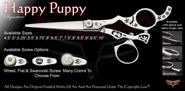 Happy Puppy Swivel Thumb Signature Hair Shears