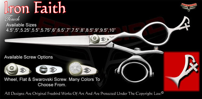 Iron Faith Double V Swivel Touch Grooming Shears