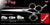 Iron Flag 3 Hole Double V Swivel Touch Grooming Shears