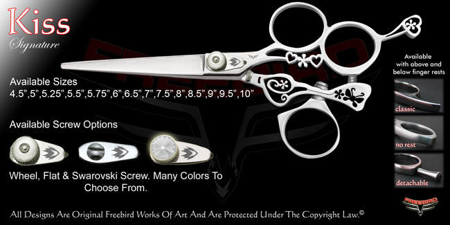 Kiss 3 Hole Swivel Thumb Signature Hair Shears