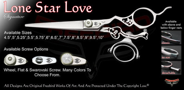 Lone Star Love Double Swivel Thumb Signature Hair Shears