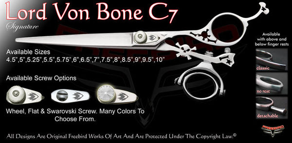 Lord Von Bone C7 Double Swivel Thumb Signature Grooming Shears