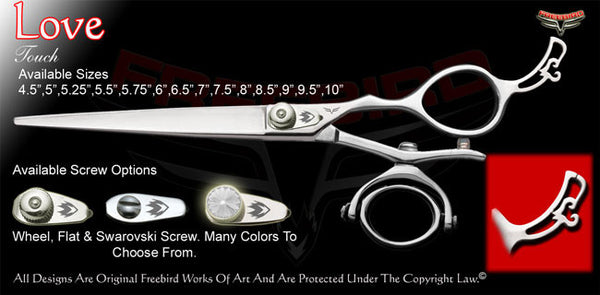 Love Double V Swivel Touch Grooming Shears