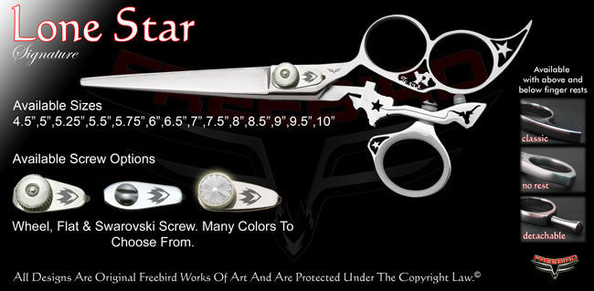 Lone Star 3 Hole Swivel Thumb Signature Hair Shears