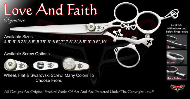 Love And Faith 3 Hole Swivel Thumb Signature Grooming Shears