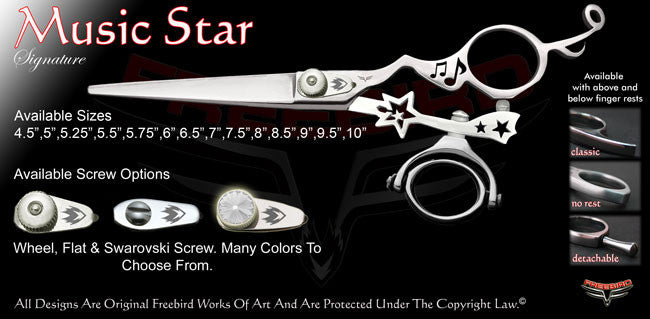 Music Star Double Swivel Thumb Signature Hair Shears