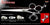 Palmtree 3 Hole Double V Swivel Touch Grooming Shears