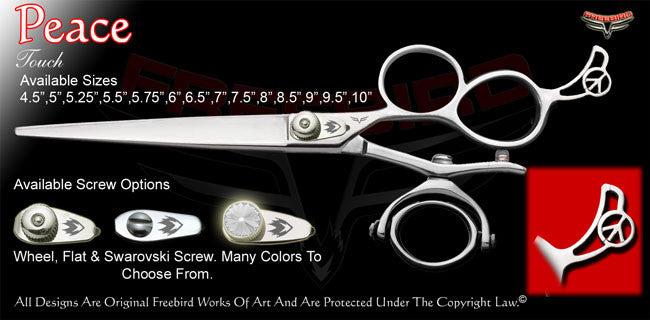 Peace 3 Hole Double V Swivel Touch Grooming Shears