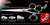 Pirate 3 Hole Double V Swivel Touch Grooming Shears