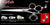 Starfish 3 Hole Double V Swivel Touch Grooming Shears