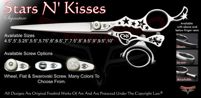 Stars N Kisses Double Swivel Thumb Signature Grooming Shears