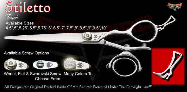 Stiletto Double V Swivel Touch Grooming Shears