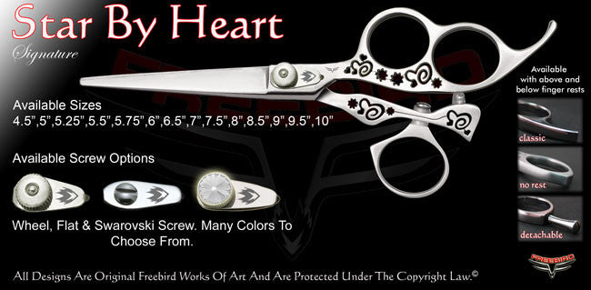 Star By Heart 3 Hole Swivel Thumb Signature Hair Shears