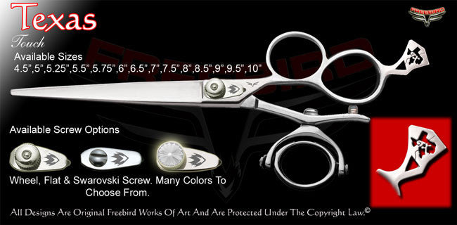 Texas 3 Hole Double V Swivel Touch Grooming Shears