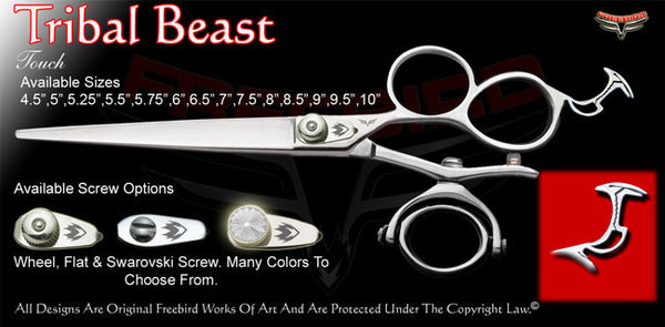 Tribal Beast 3 Hole Double V Swivel Touch Grooming Shears