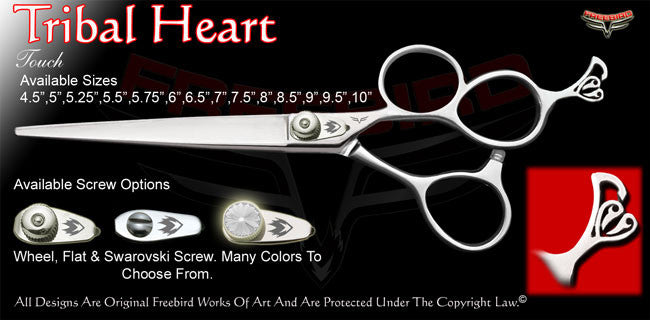 Tribal Heart 3 Hole Touch Grooming Shears