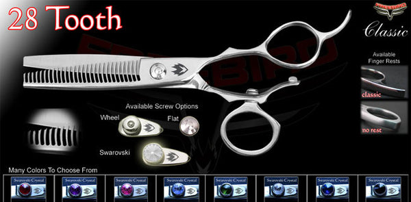 V Swivel 28 Tooth Thinning Shears