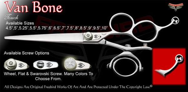 Van Bone 3 Hole Double V Swivel Touch Grooming Shears