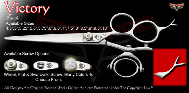 Victory 3 Hole Double V Swivel Touch Grooming Shears