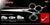 Victory 3 Hole Double V Swivel Touch Grooming Shears