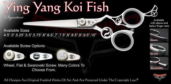 Ying Yang Koi Fish Signature Hair Shears