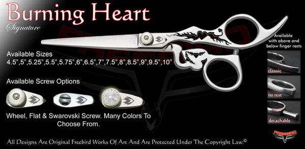 Burning Heart Signature Hair Shears