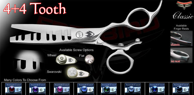 V Swivel 4+4 Tooth Texturizing Shears